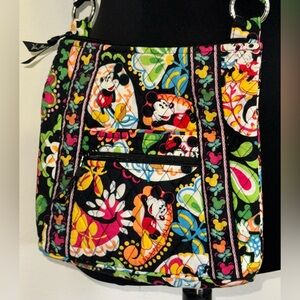 Disney Vera Bradley collaborated Colorful Floral Crossbody Bag Mickey Mouse